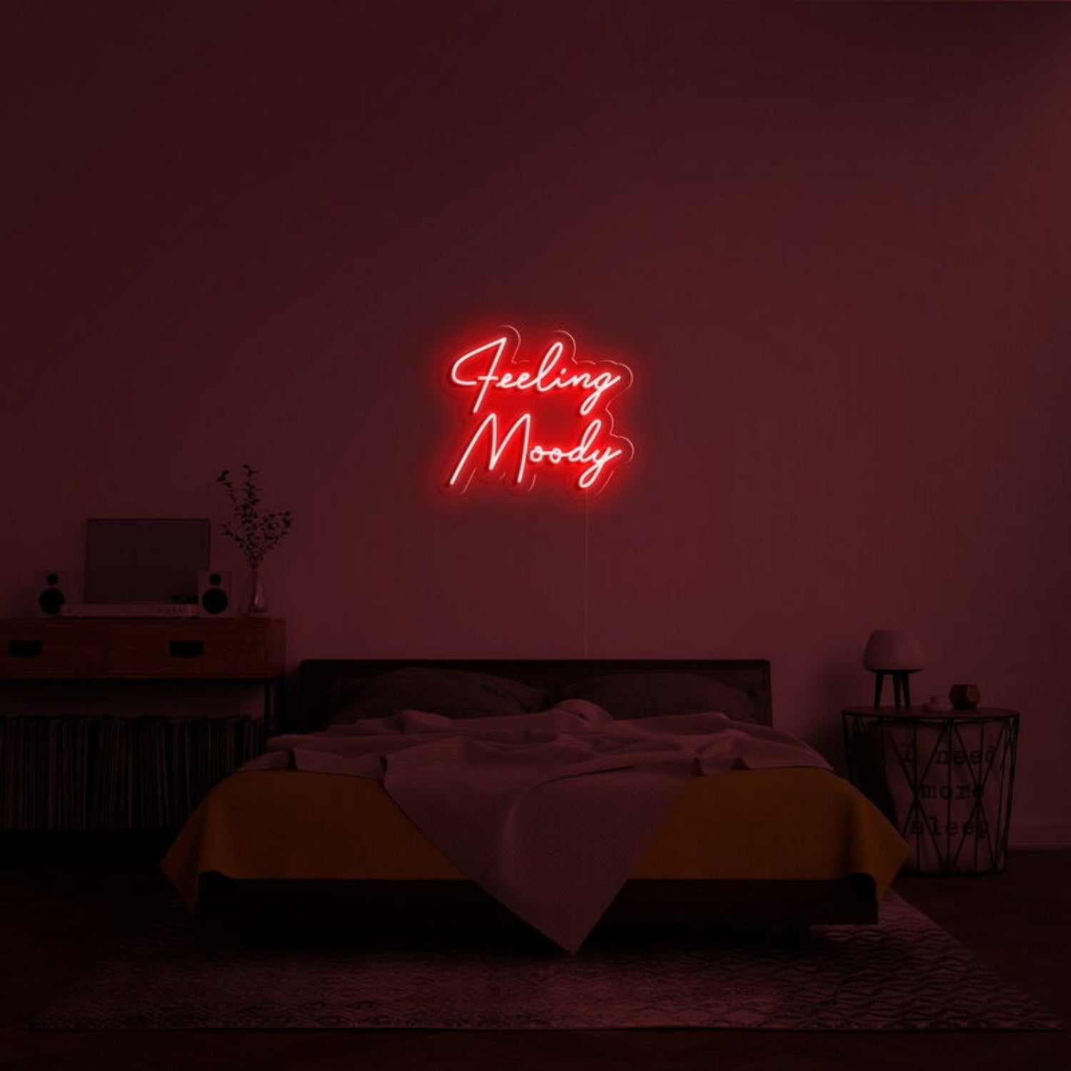 Feeling Moody Led Neon Sign For Reflective And Thoughtful Spaces - Shineneon