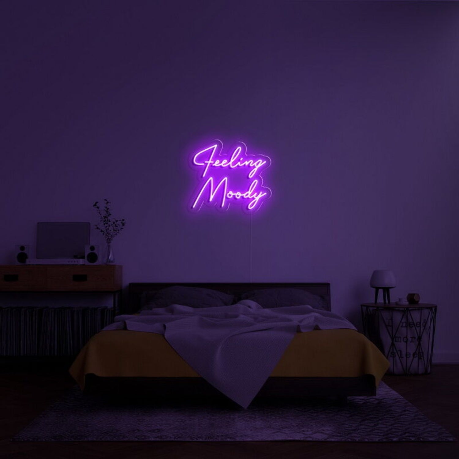 Feeling Moody Led Neon Sign For Reflective And Thoughtful Spaces - Shineneon