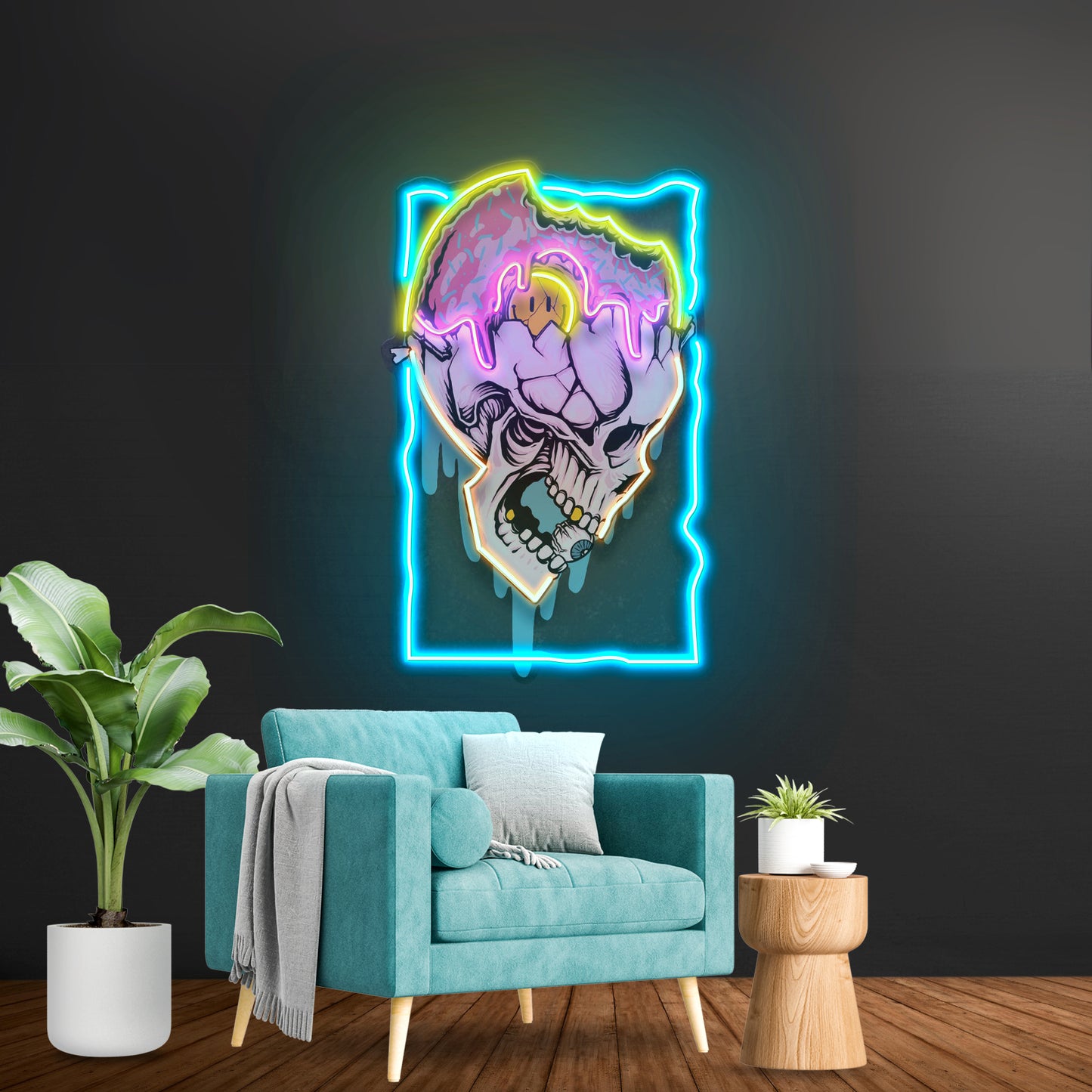 Feeling Skull Led Neon Sign Light Custom Led Signs