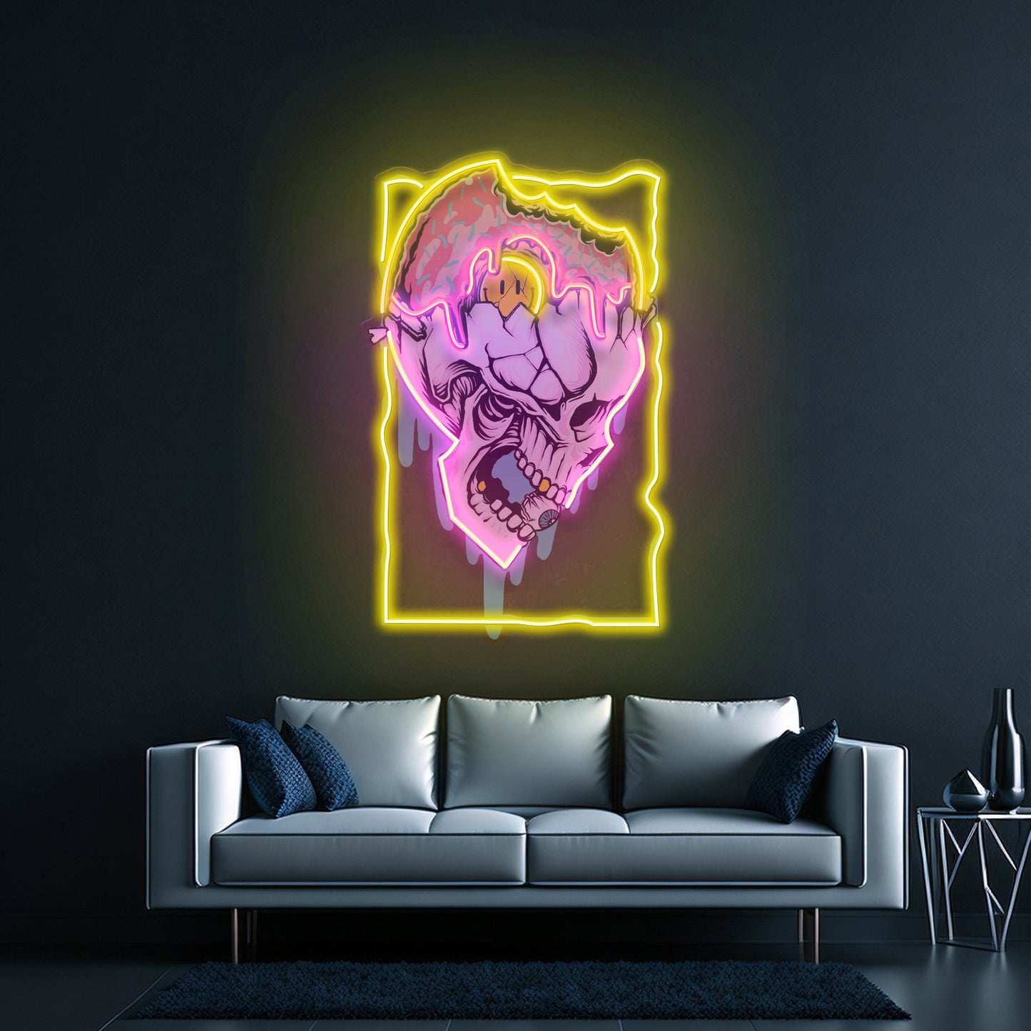 Feeling Skull Led Neon Sign Light Custom Led Signs