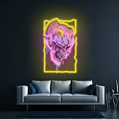 Feeling Skull Led Neon Sign Light Custom Led Signs