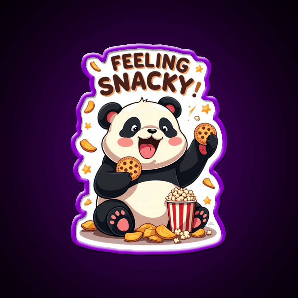 Feeling Snacky Snack Food Led Neon Sign For Snack Room Rgb Color - Shineneon