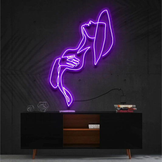 Feeling Thyself Body Line Art Led Sign Business Neon Sign