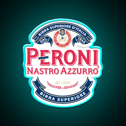 Feelings Peroni Brewery Contact Beer Bar Decor Led Neon Sign Rgb Color - Size and dimension reference