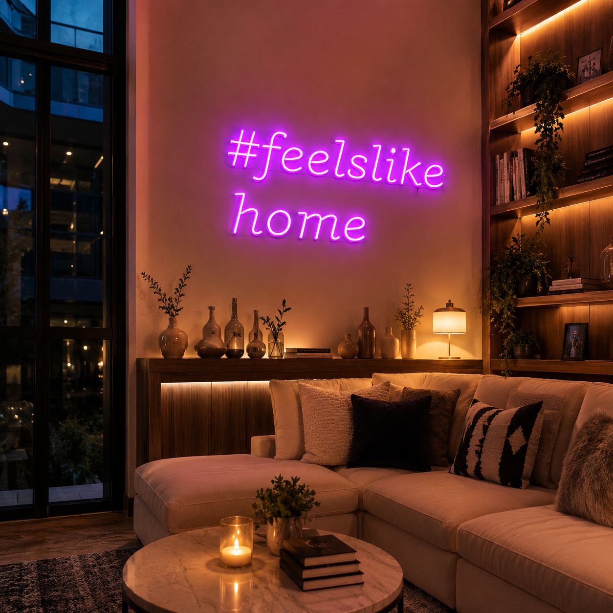 Feels Like Home LED Neon Sign - 02 High-Converting Product Image