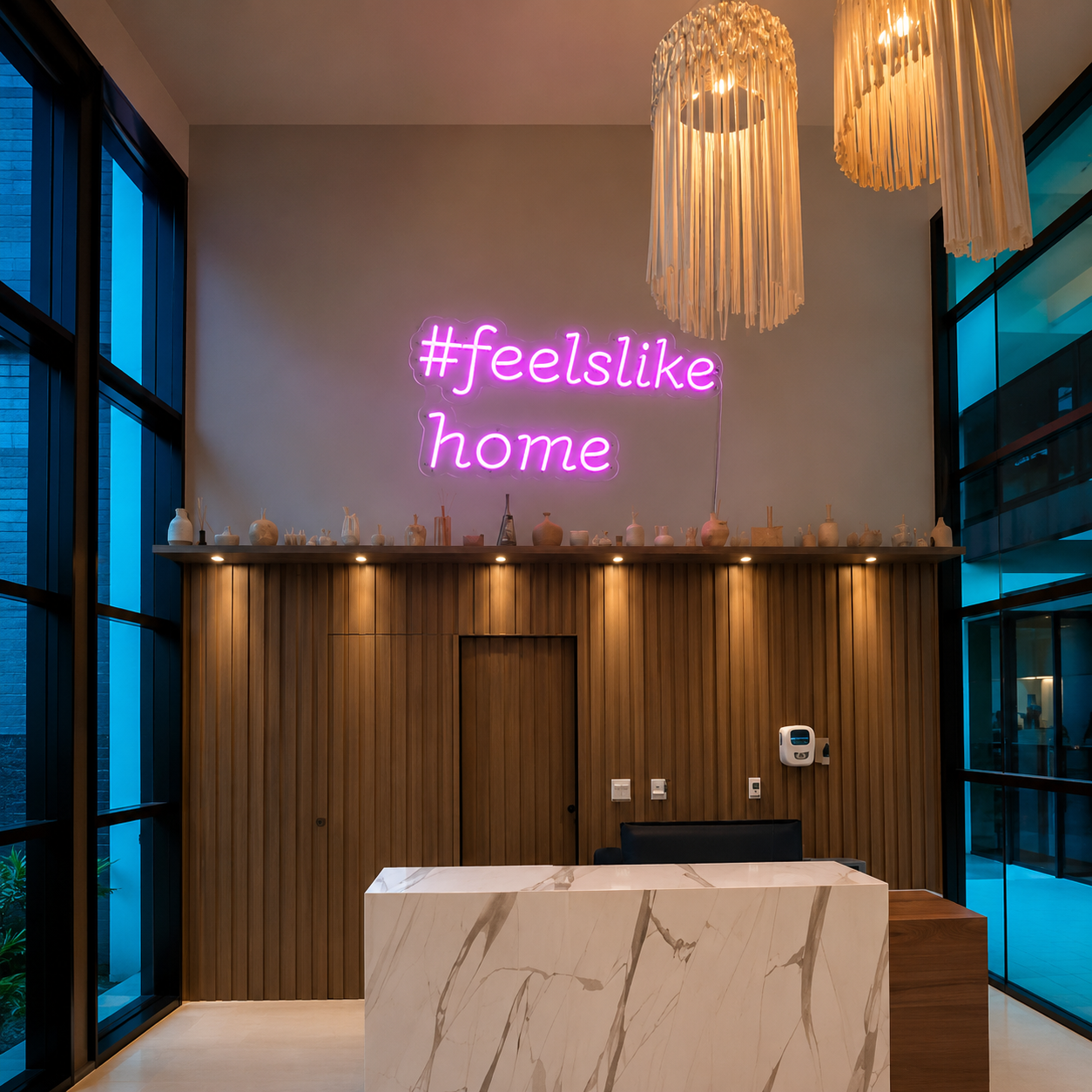 Feels Like Home LED Neon Sign - 04 Size Image