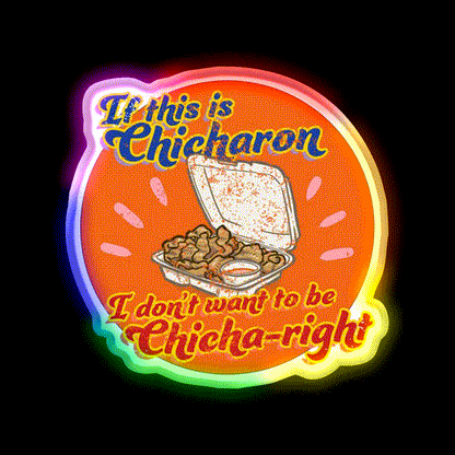Feels So Chicha Right Snack Food Led Neon Sign Rgb Color - LED neon sign close-up detail