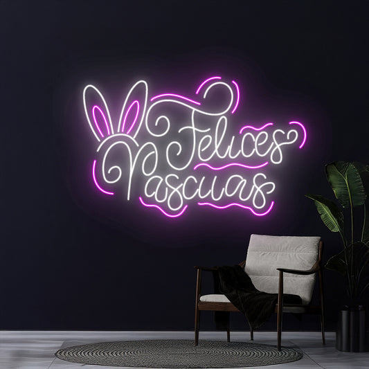 Felices Pascuas Neon Sign