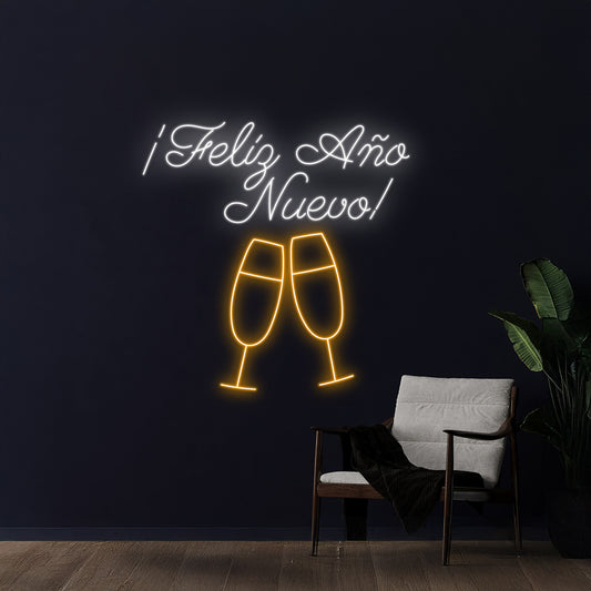 Feliz Ano Nuevo Led Neon Sign