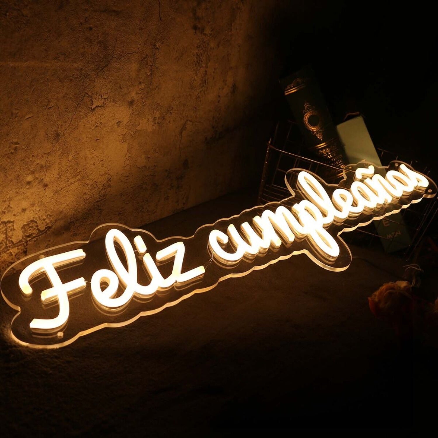 Feliz Cumpleanos Yellow Neon Sign | Shineneon