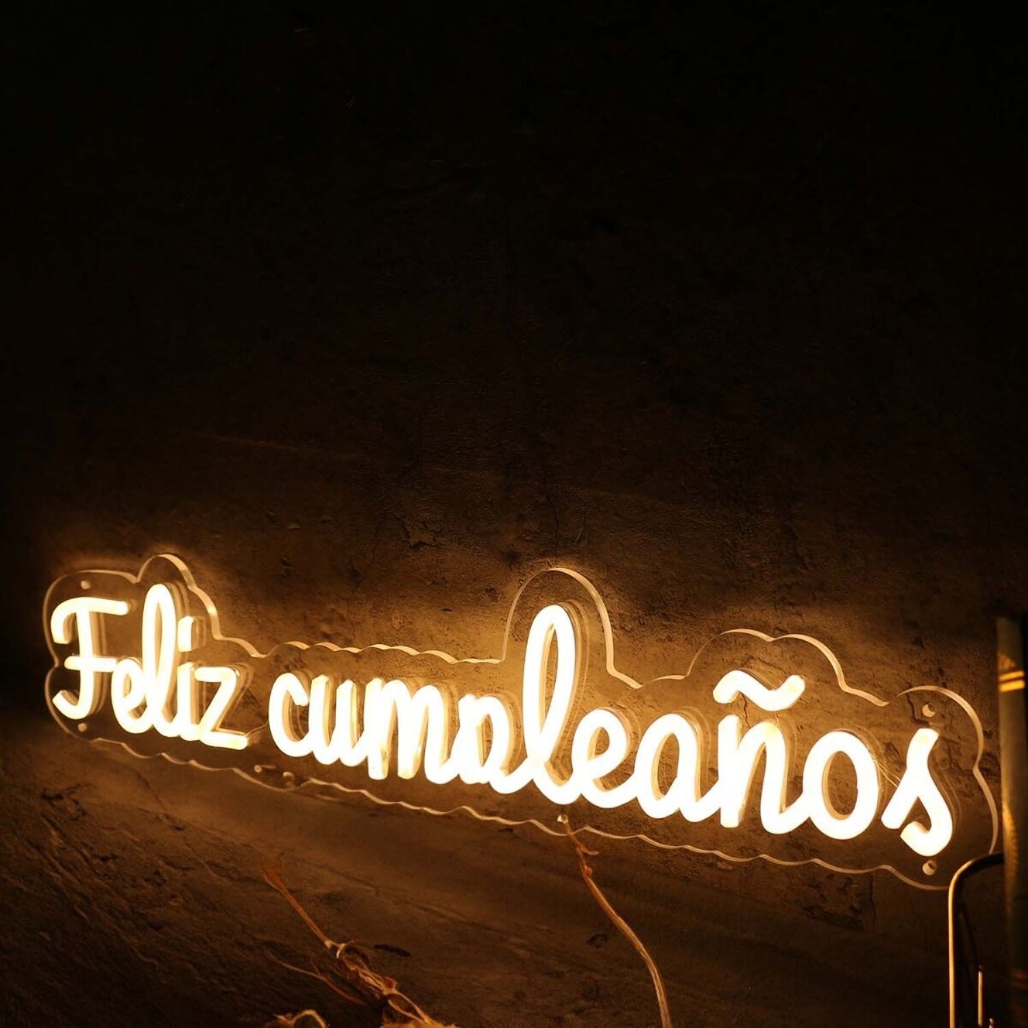 Feliz Cumpleanos Yellow Neon Sign | Shineneon