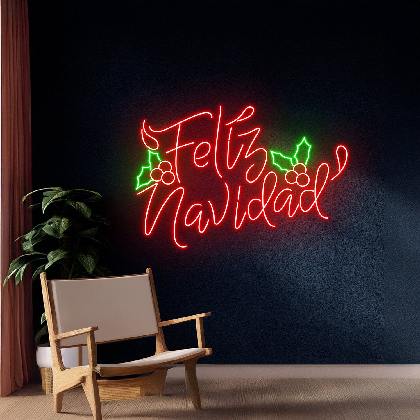 Feliz Navidad Merry Christmas Led Sign