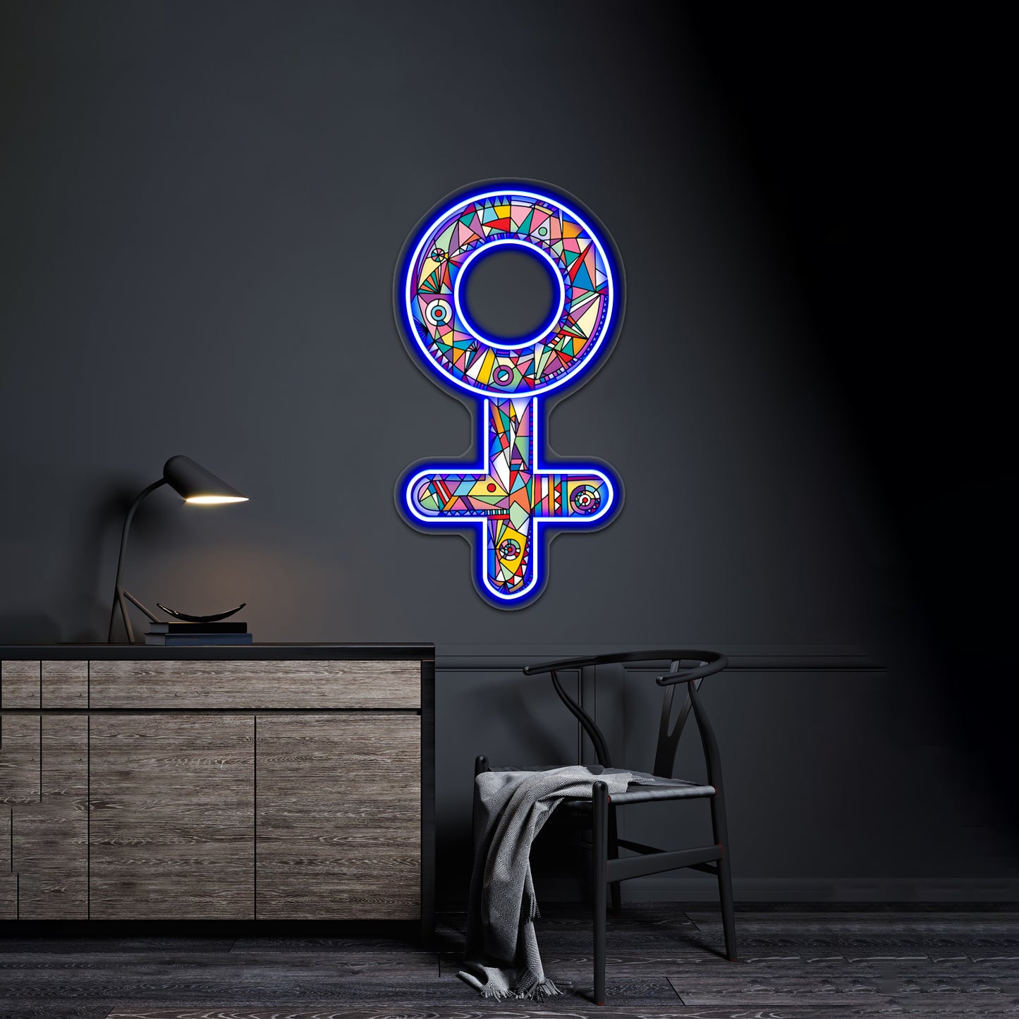 Female Gender Symbol Wall Artwork Neon Signs