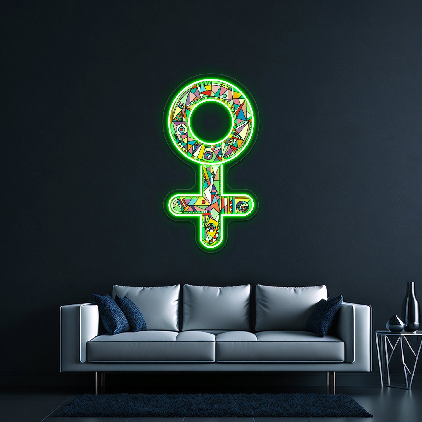 Female Gender Symbol Wall Artwork Neon Signs