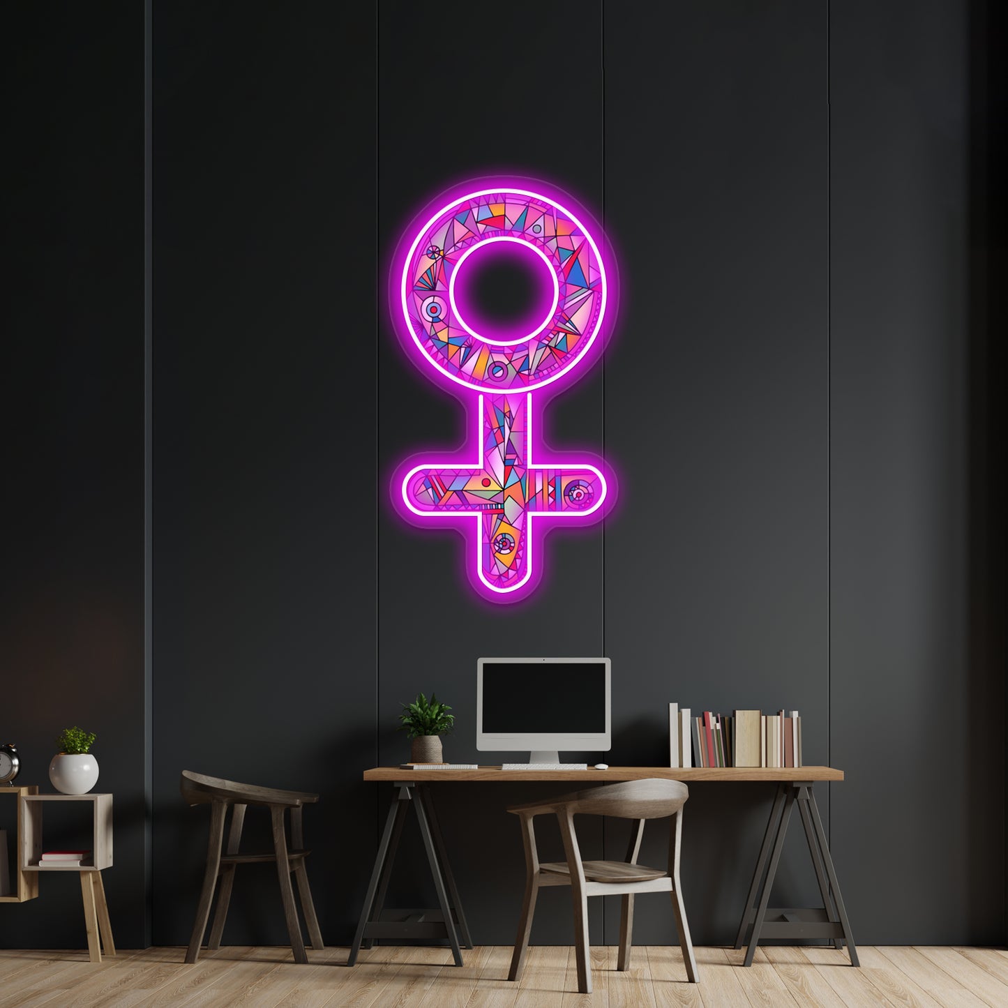 Female Gender Symbol Wall Artwork Neon Signs