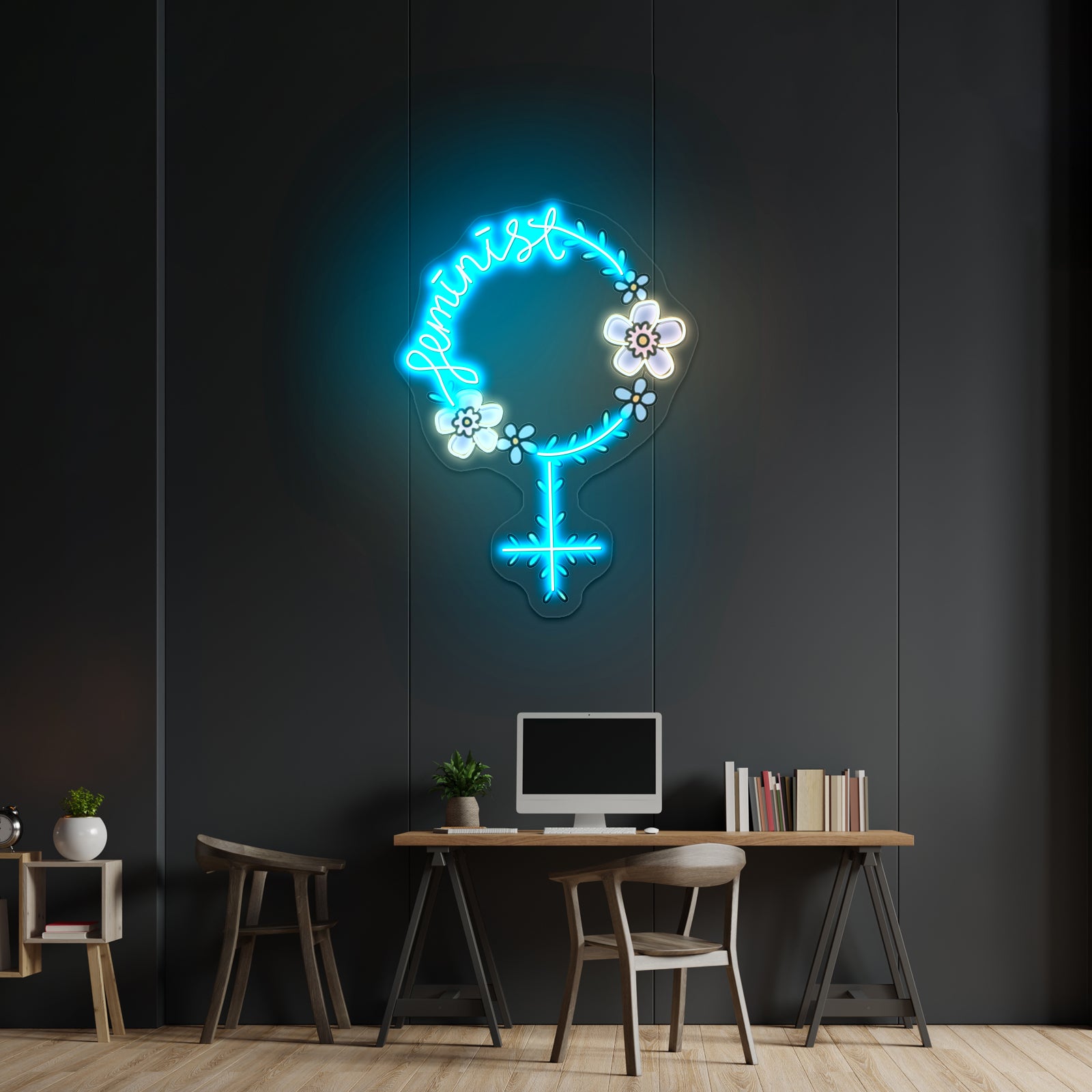 Feminist Light Up Signs For Room