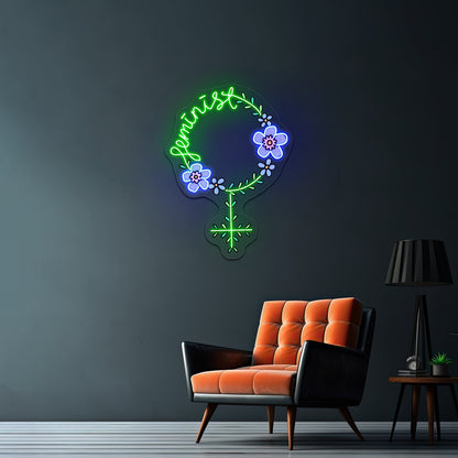 Feminist Light Up Signs For Room