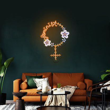 Feminist Light Up Signs For Room