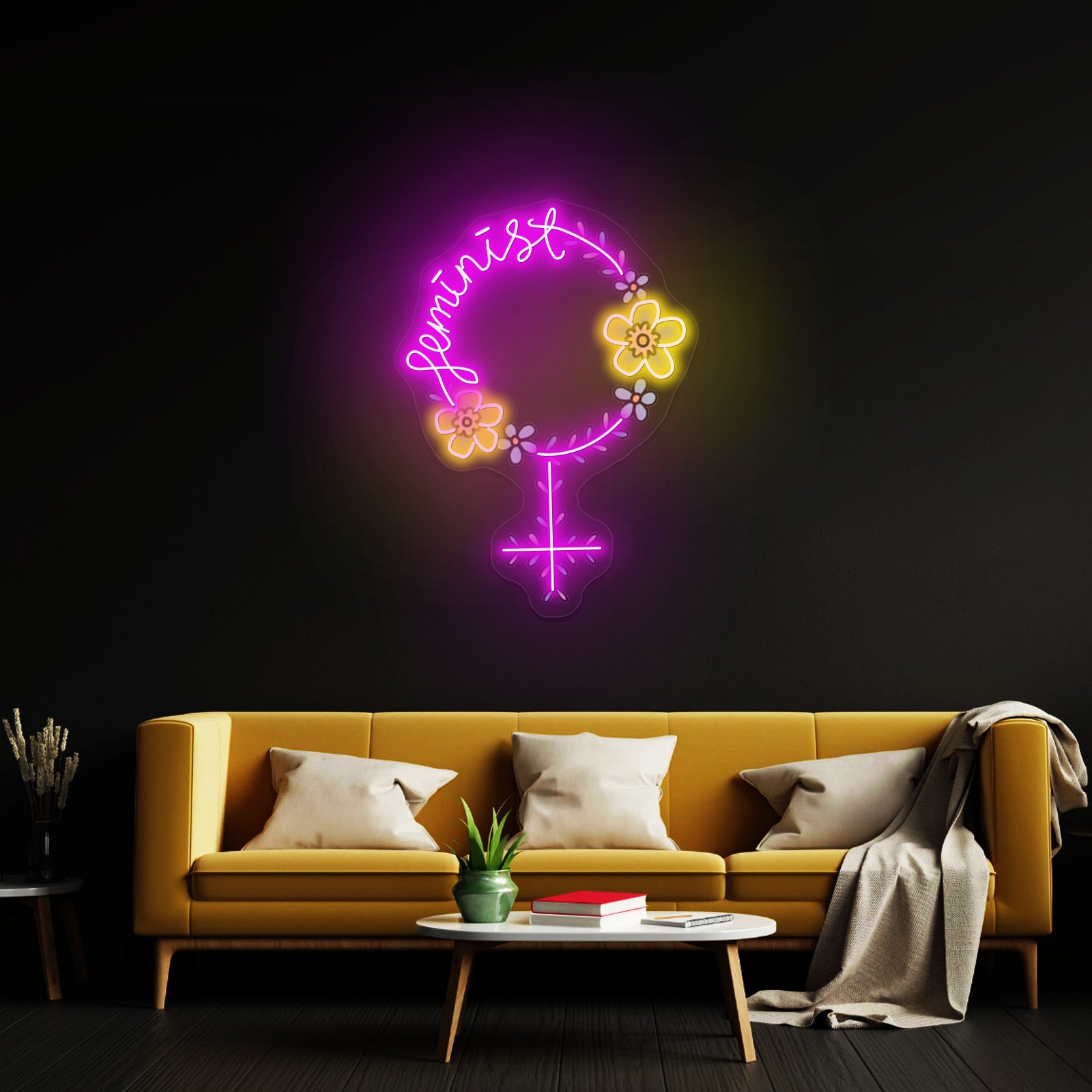 Feminist Light Up Signs For Room