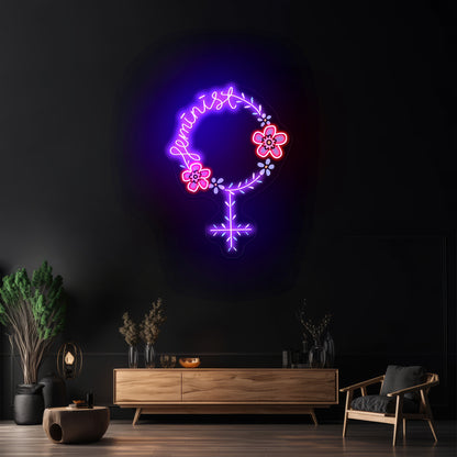 Feminist Light Up Signs For Room
