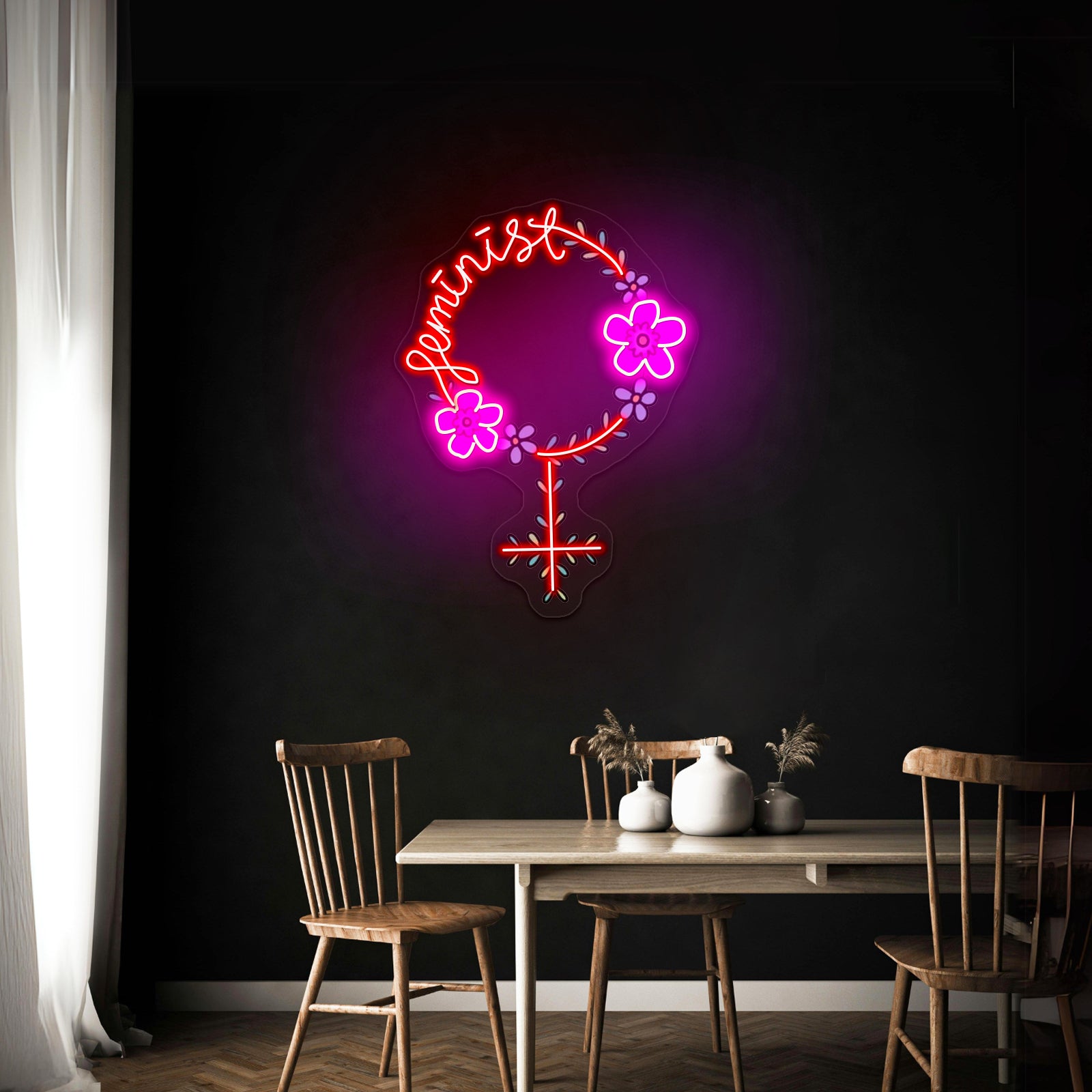 Feminist Light Up Signs For Room