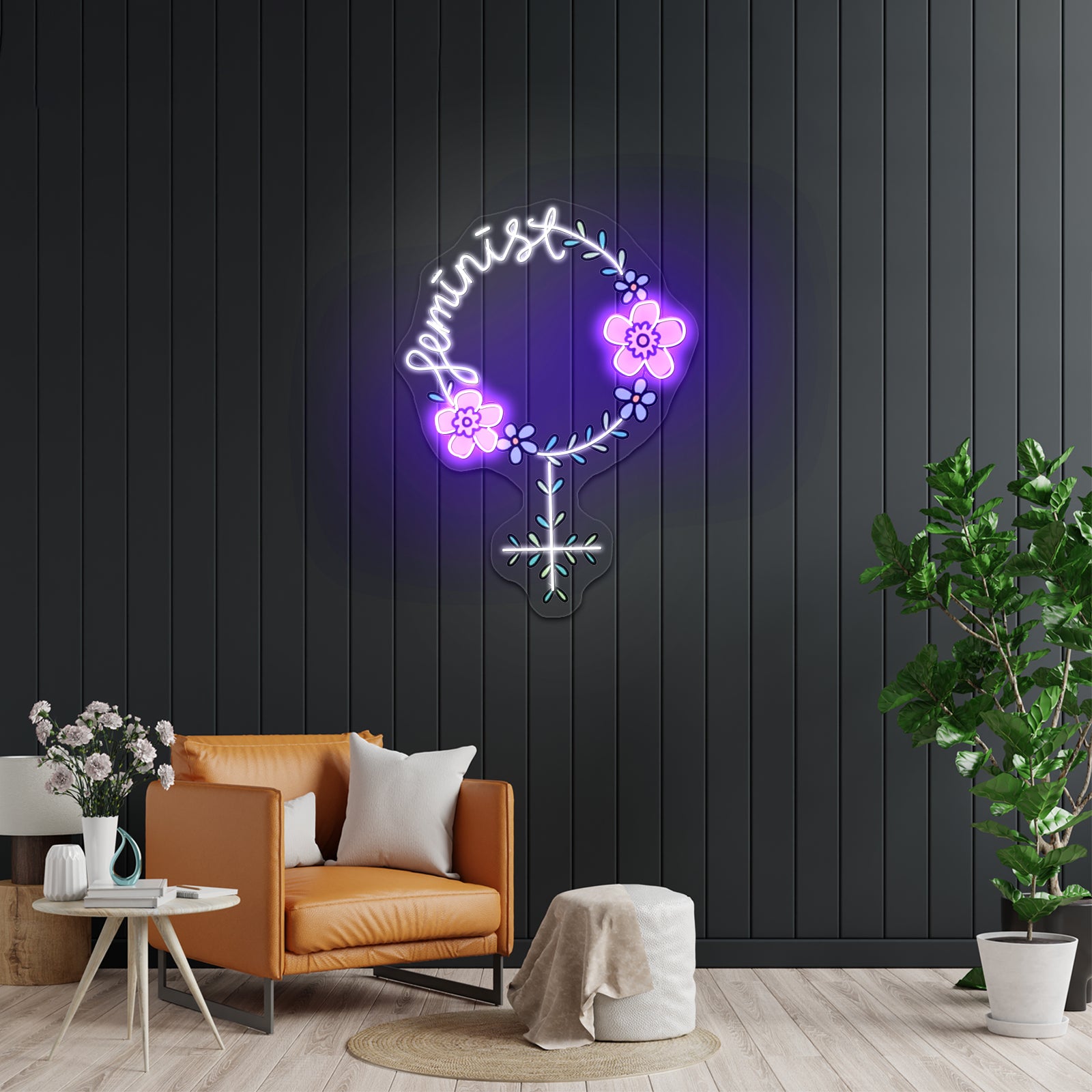 Feminist Light Up Signs For Room