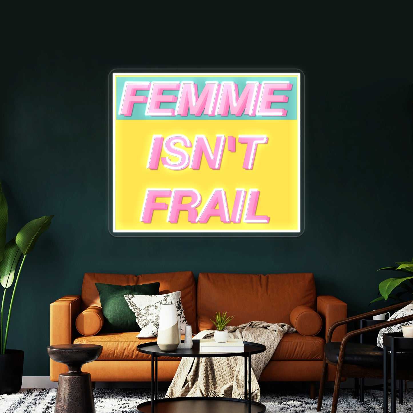 Femme Isnt Frail Wall Artwork Neon Signs