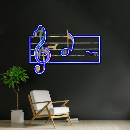 Ferrets Art Musical Note Wall Artwork Neon Signs