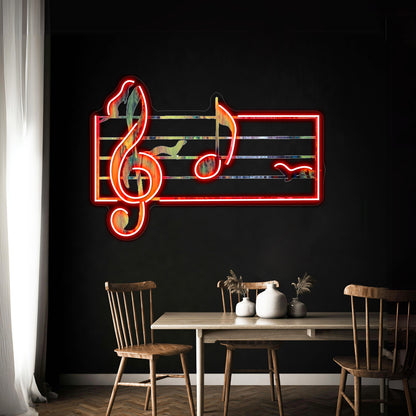 Ferrets Art Musical Note Wall Artwork Neon Signs