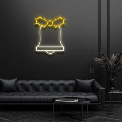 Festive Bell With Bow Neon Sign | Shineneon