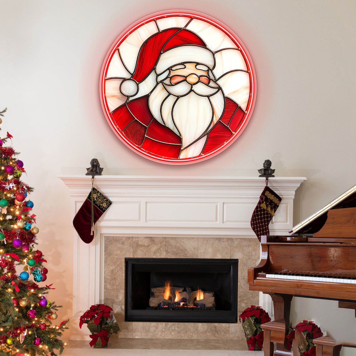 Festive Santa Claus Acrylic Neon Light | Shineneon