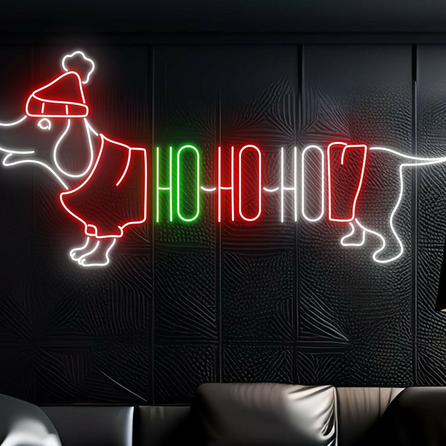Festivities Hohoho Dachshund Led Neon Sign | Shineneon