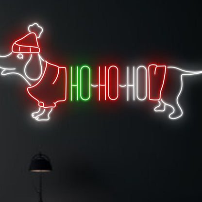 Festivities Hohoho Dachshund Led Neon Sign | Shineneon