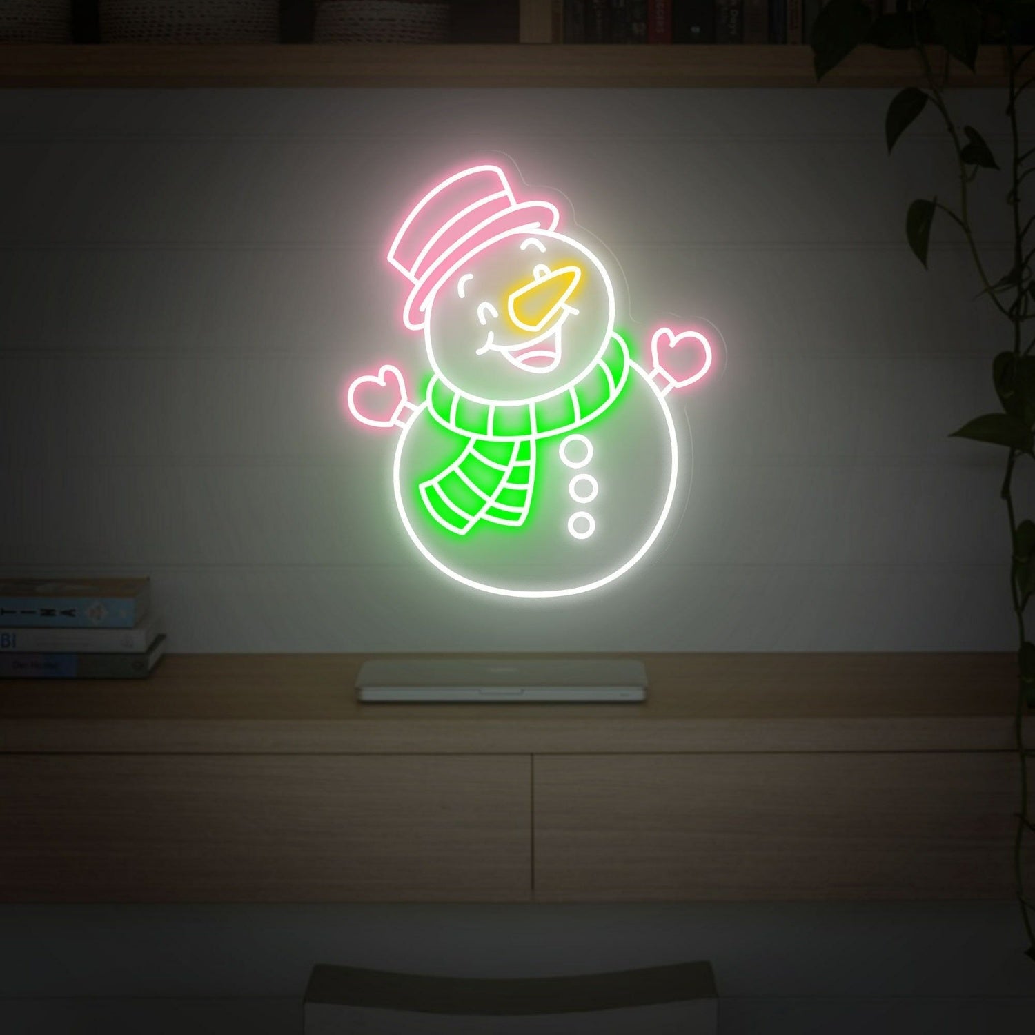 Festivities Snowman Led Neon Sign Wall Art - Shineneon