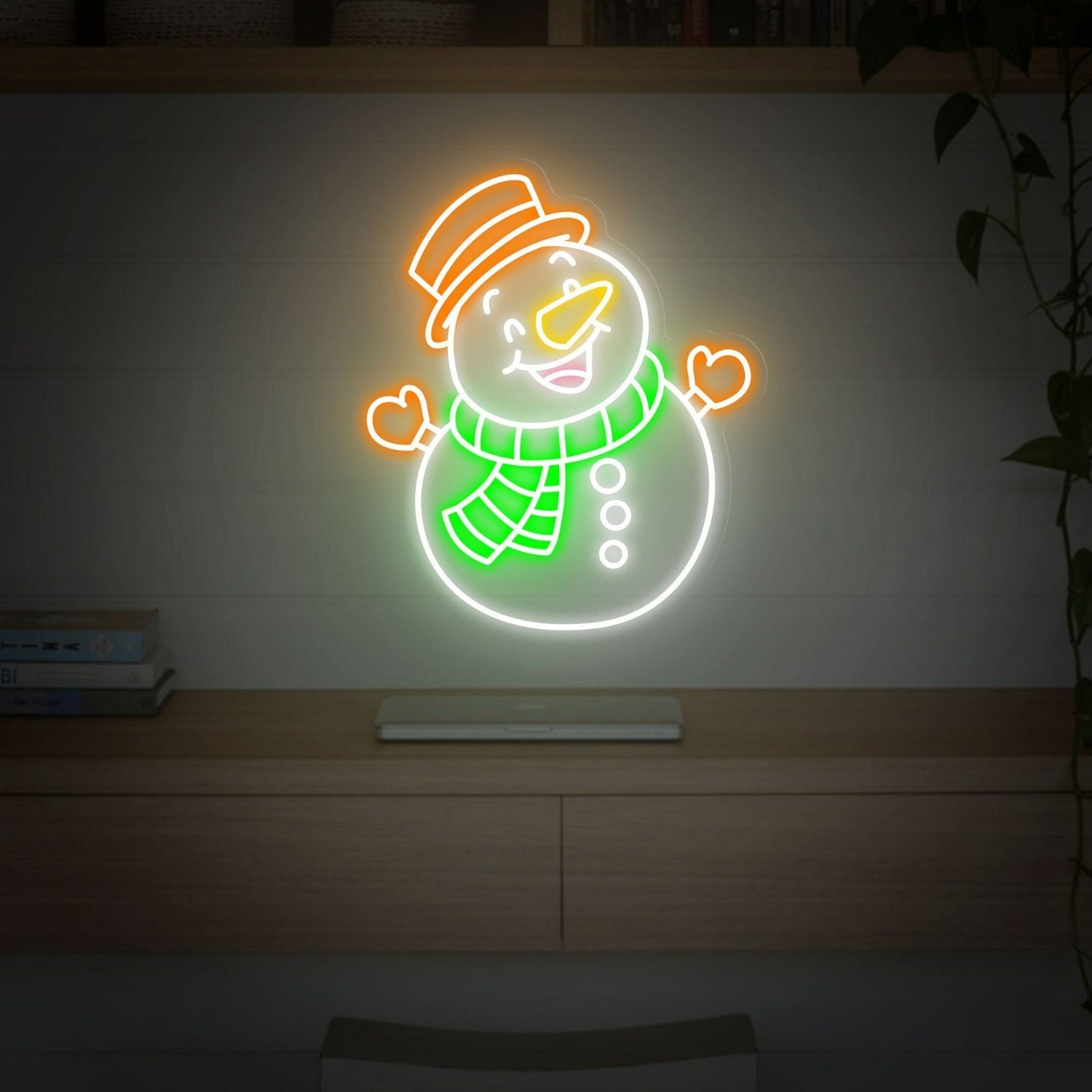 Festivities Snowman Led Neon Sign Wall Art - Shineneon