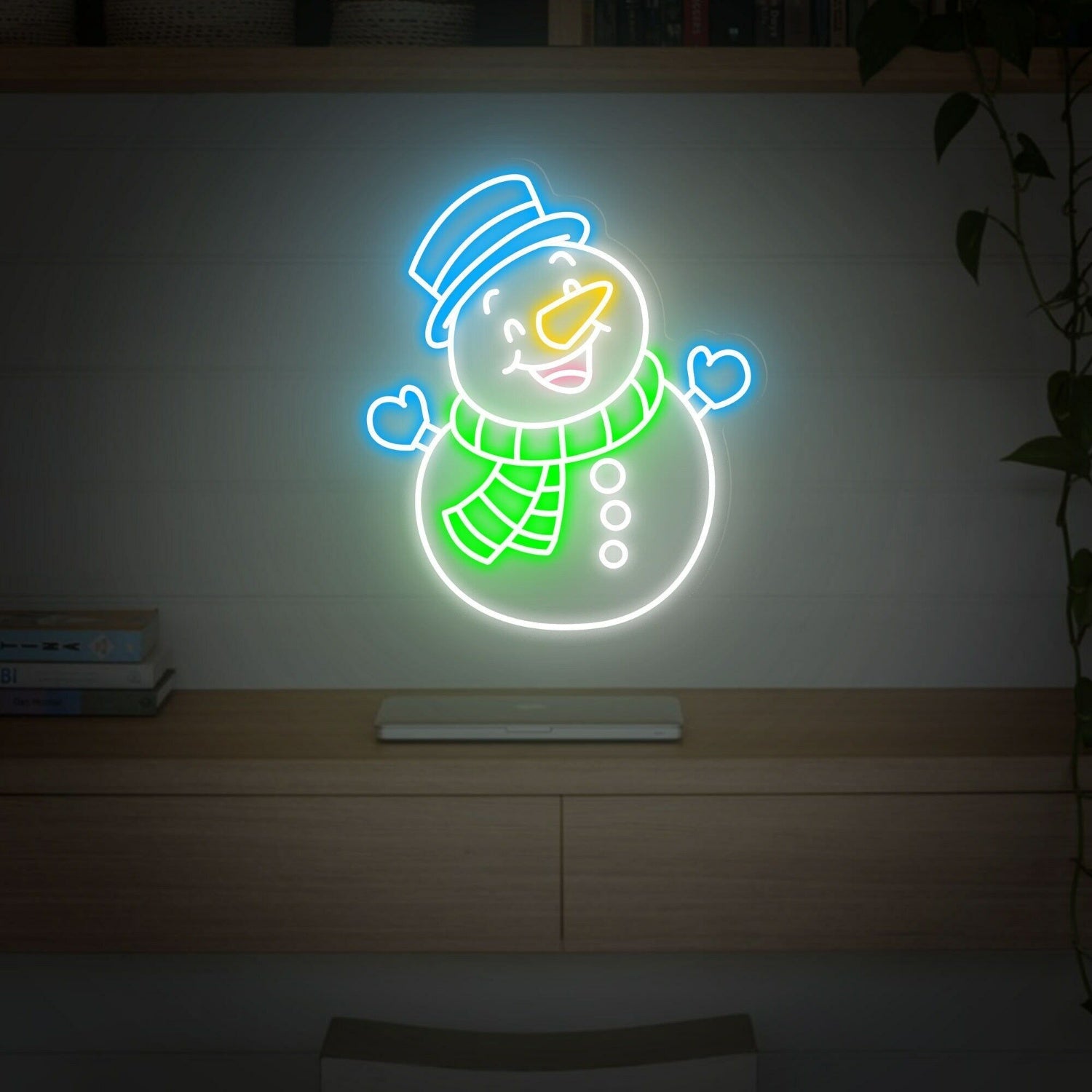 Festivities Snowman Led Neon Sign Wall Art - Shineneon