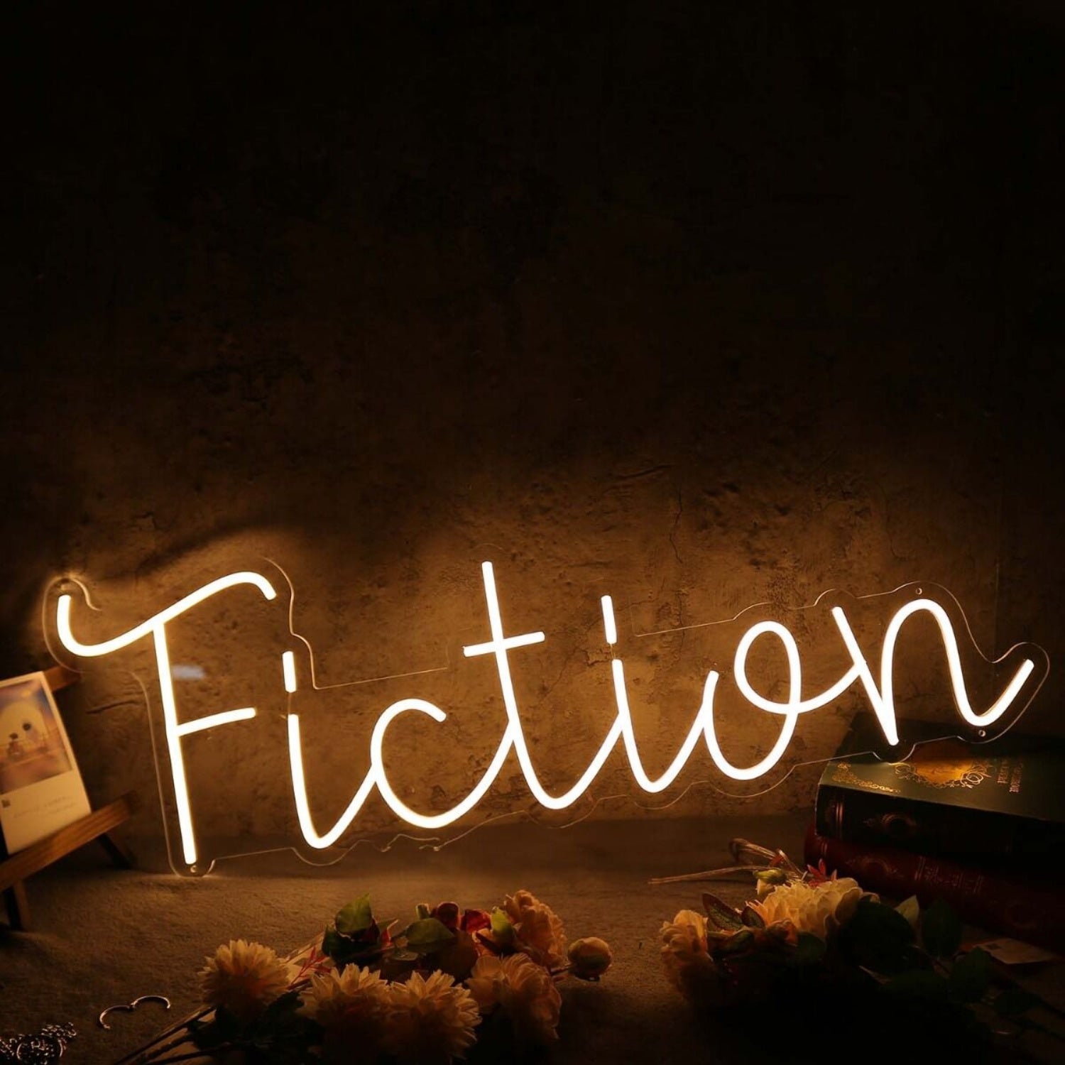 Fiction Yellow Led Neon Sign | Shineneon