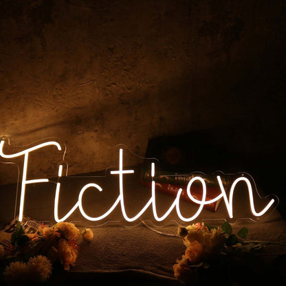 Fiction Yellow Led Neon Sign - Shineneon
