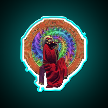 Fiddler Wormhole Hemp Inspired Green Leaf Led Neon Sign Rgb Color - Size and dimension reference