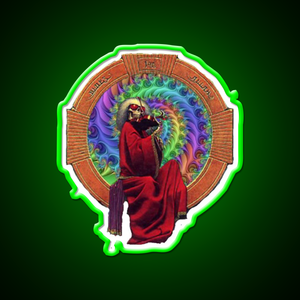 Fiddler Wormhole Hemp Inspired Green Leaf Led Neon Sign Rgb Color - LED neon sign view 8