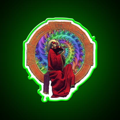 Fiddler Wormhole Hemp Inspired Green Leaf Led Neon Sign Rgb Color - LED neon sign view 8