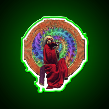 Fiddler Wormhole Hemp Inspired Green Leaf Led Neon Sign Rgb Color - Shineneon