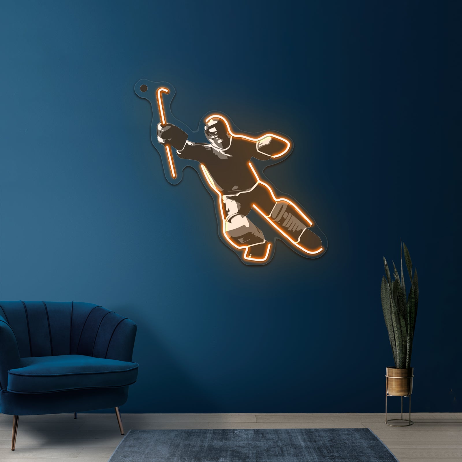 Field Hockey Goalie Artwork Custom Neon Led Sign - LED neon sign view 6