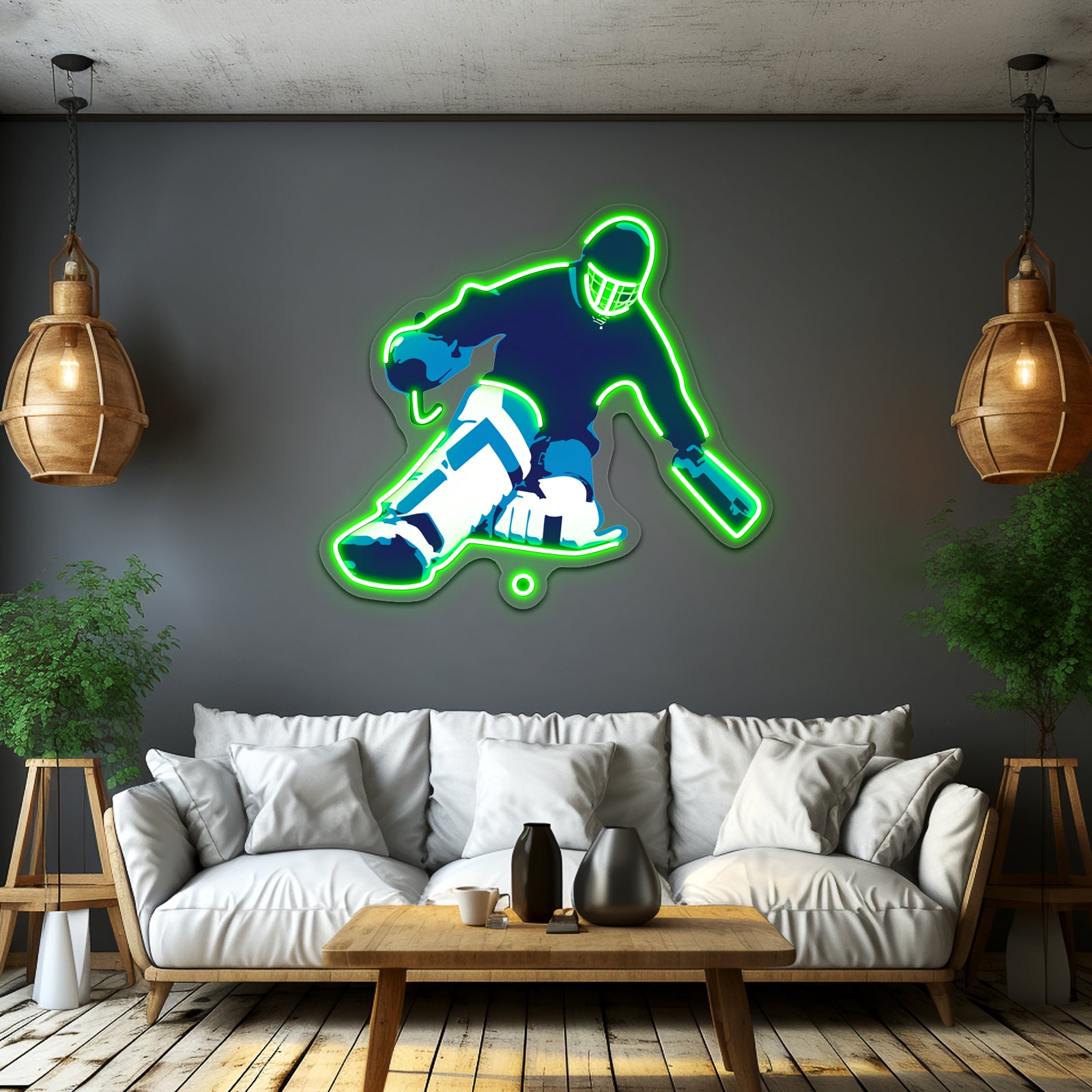 Fieldhockey Goalie Artwork Custom Neon Led Sign - LED neon sign view 9