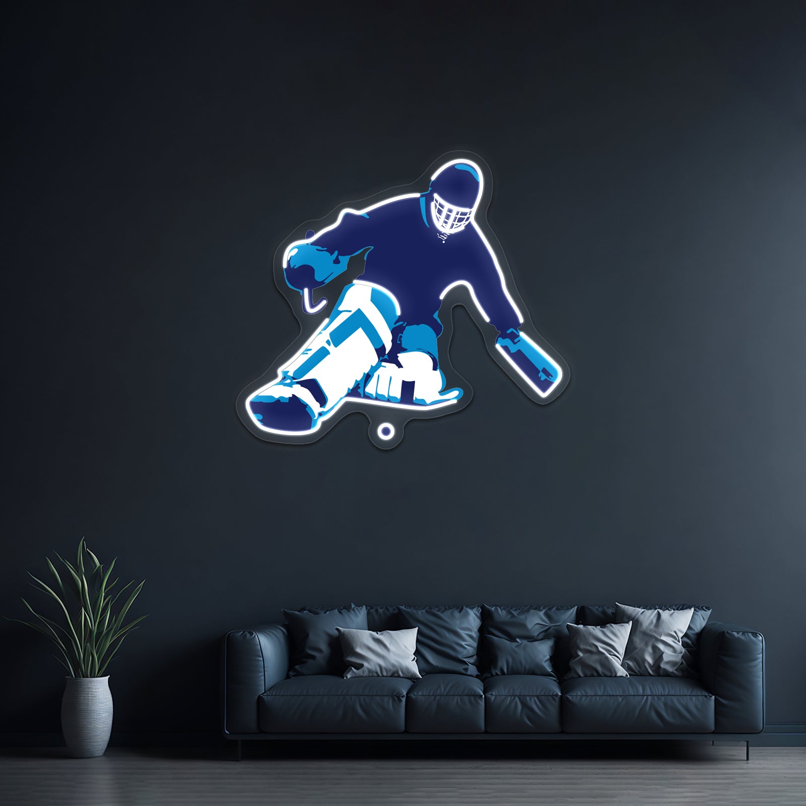 Fieldhockey Goalie Artwork Custom Neon Led Sign - LED neon sign view 8