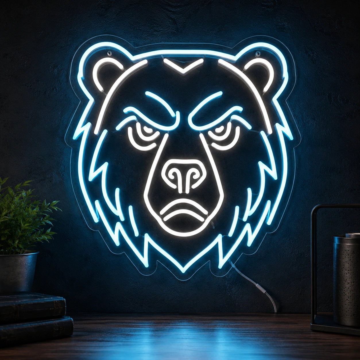 Fierce Bear Head Neon Sign LED Neon Sign high-converting product image