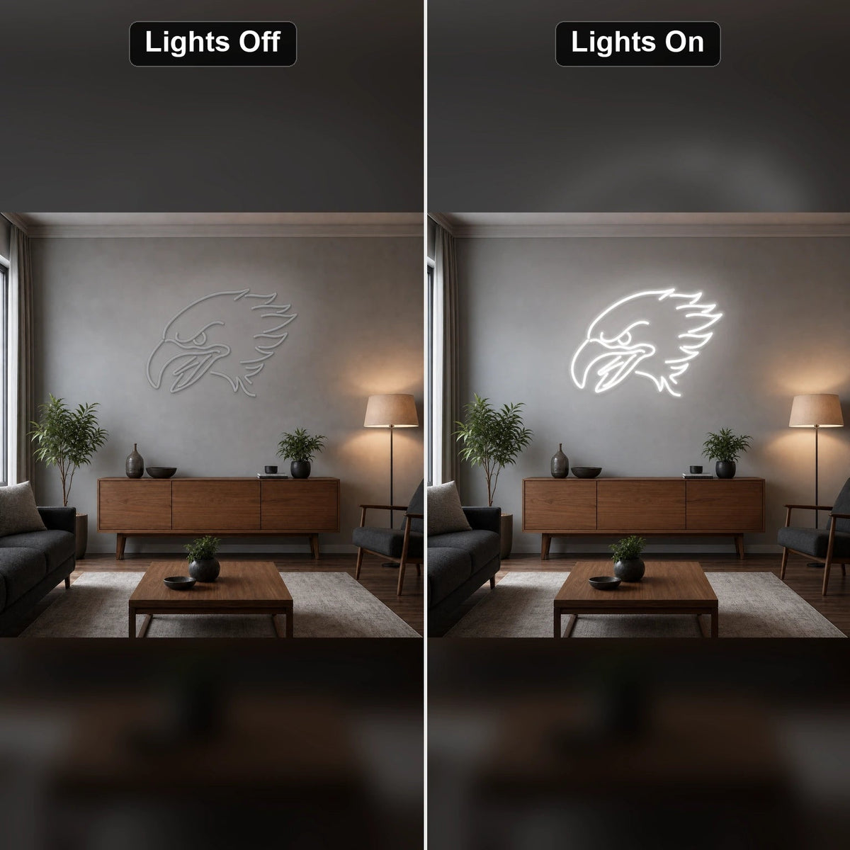 Fierce Eagle LED Neon Sign Home Garage Wall Decoration - Shineneon