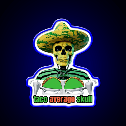 Fiesta 5 De Mayo Mexico Snap Skull Taco Led Neon Sign Rgb Color - Shineneon