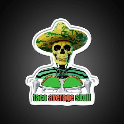 Fiesta 5 De Mayo Mexico Snap Skull Taco Led Neon Sign Rgb Color - Shineneon