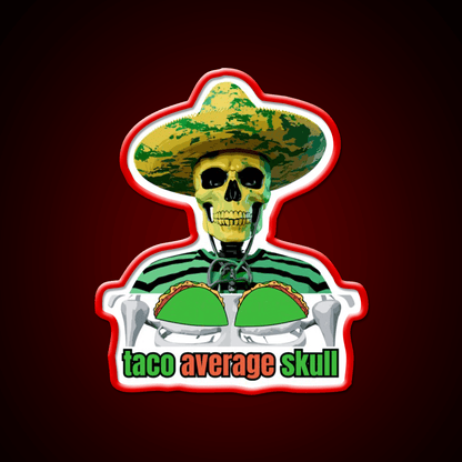 Fiesta 5 De Mayo Mexico Snap Skull Taco Led Neon Sign Rgb Color - Shineneon
